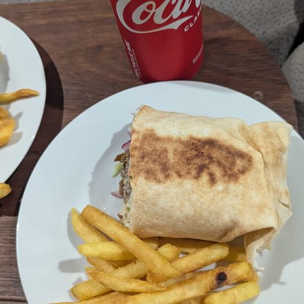 Burrito with chips